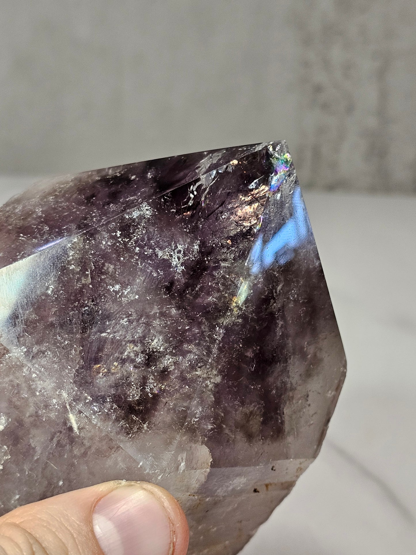 Amethyst Top Polished Point
