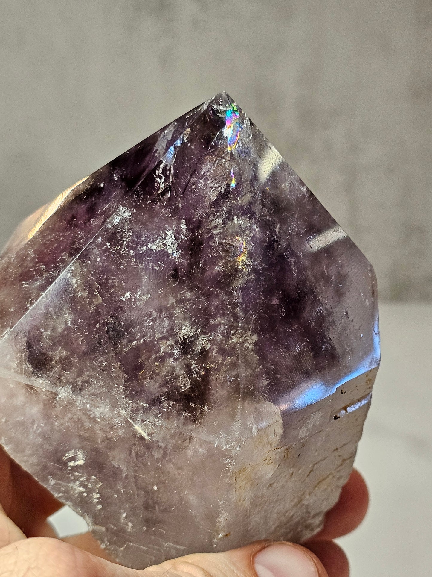 Amethyst Top Polished Point