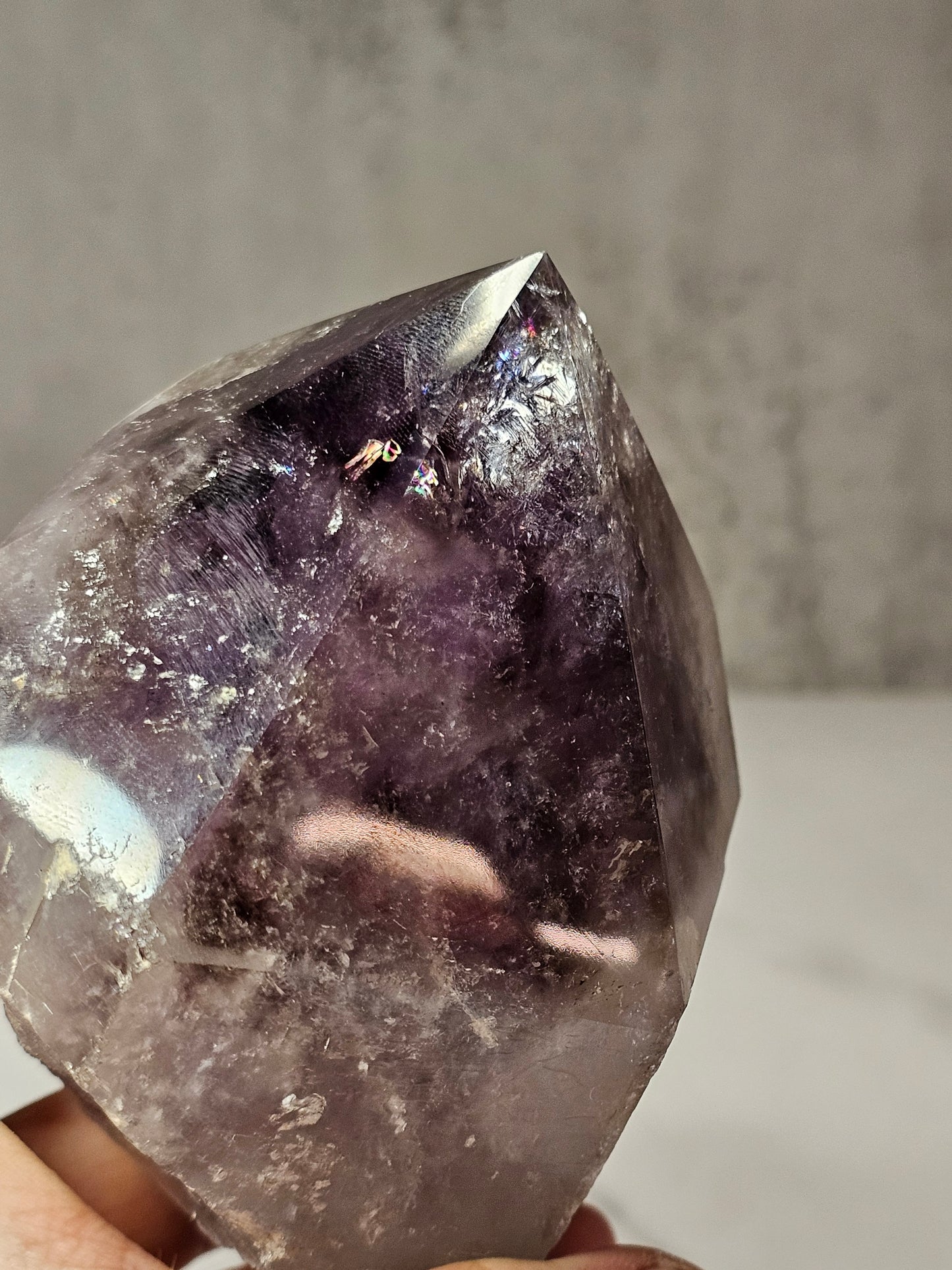 Amethyst Top Polished Point