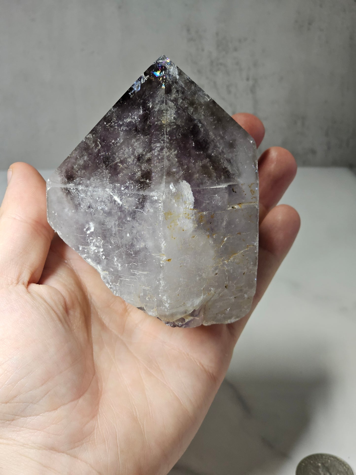 Amethyst Top Polished Point