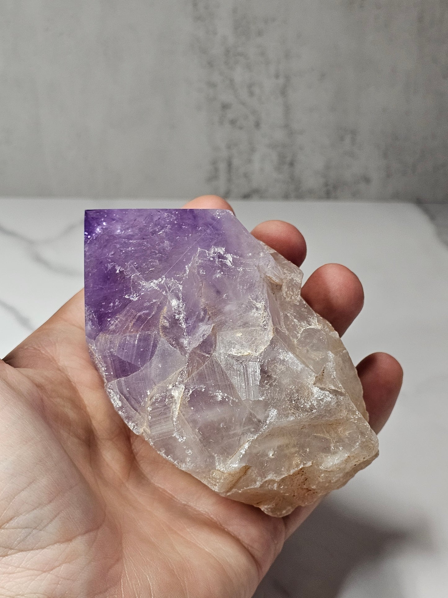 Amethyst Top Polished Point
