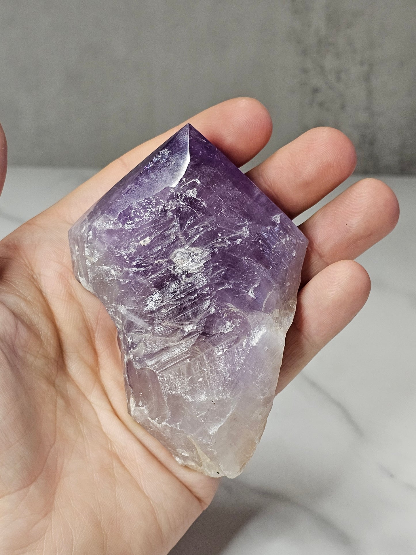 Amethyst Top Polished Point