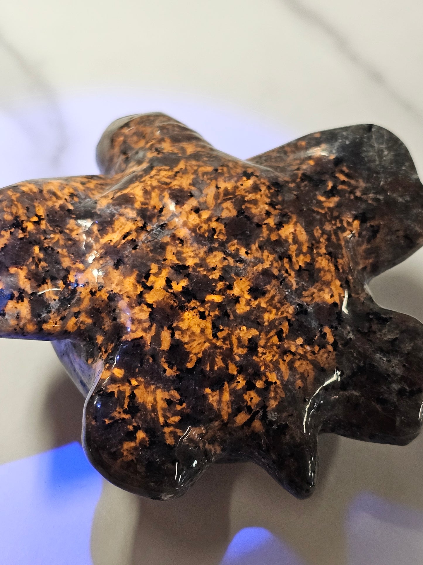 Yooperlite Sea Turtle Carving