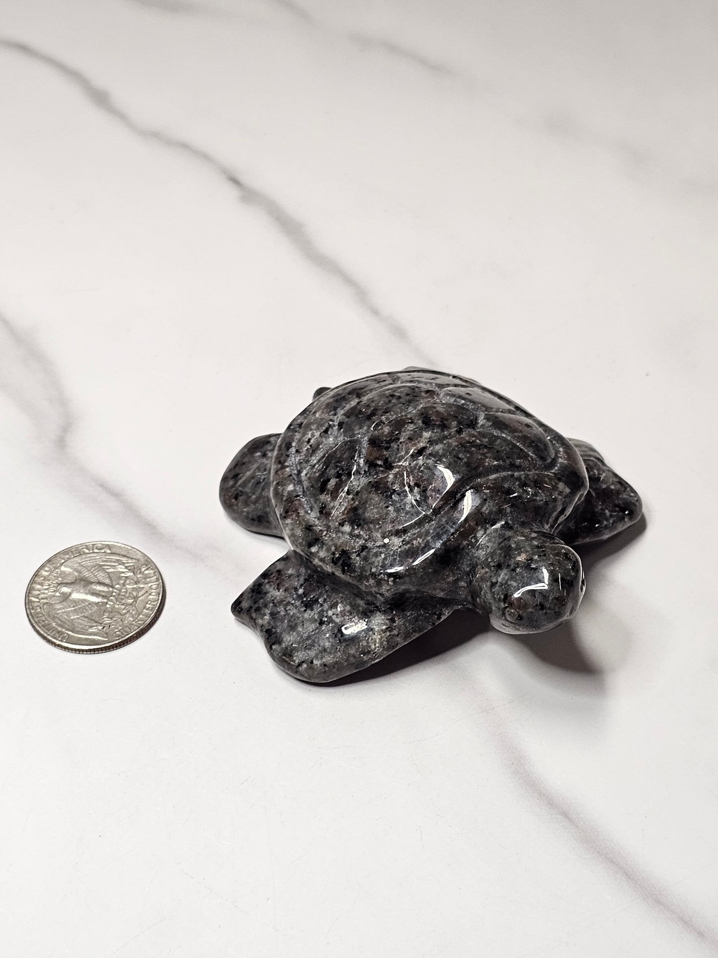 Yooperlite Sea Turtle Carving