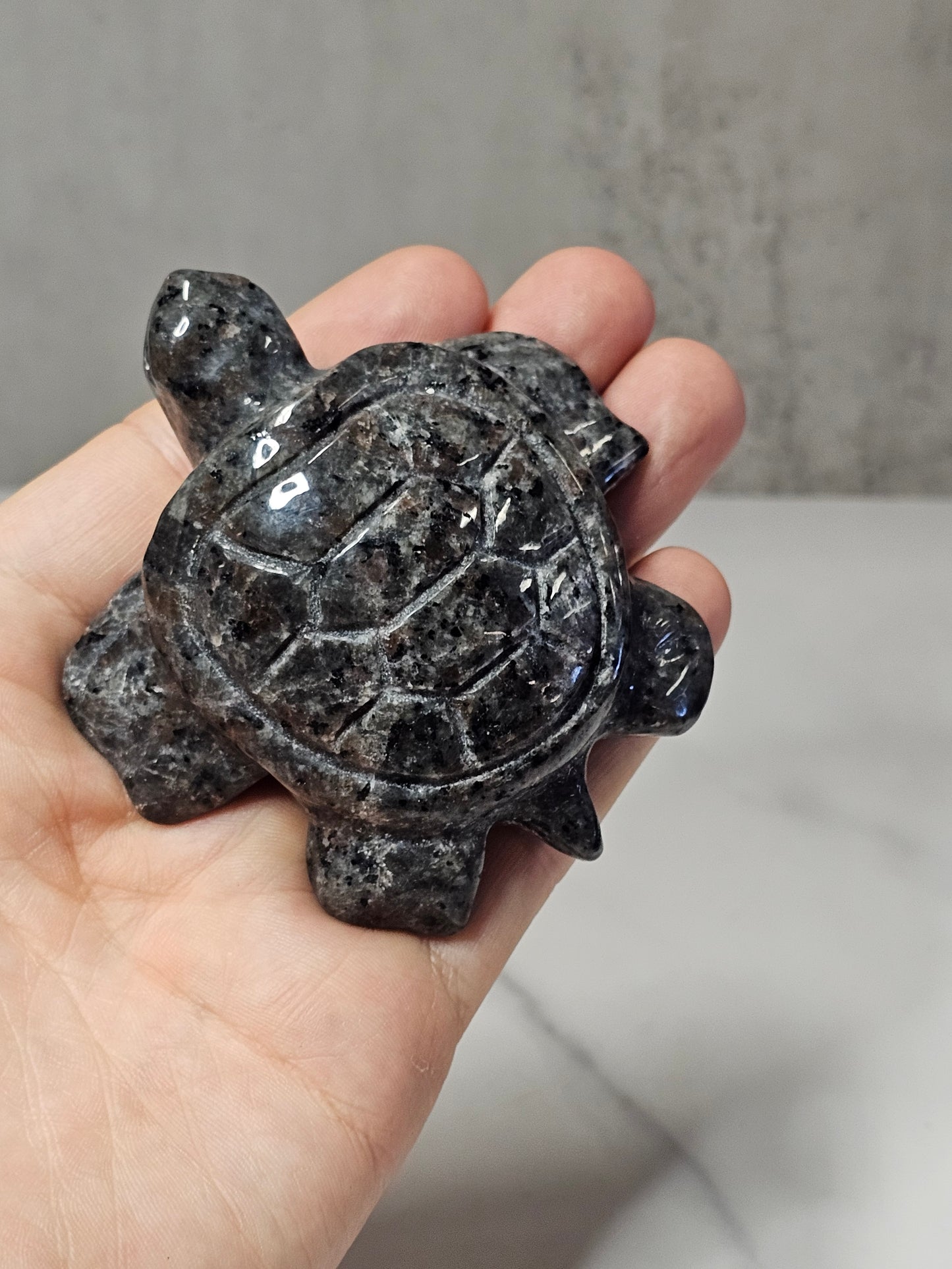 Yooperlite Sea Turtle Carving