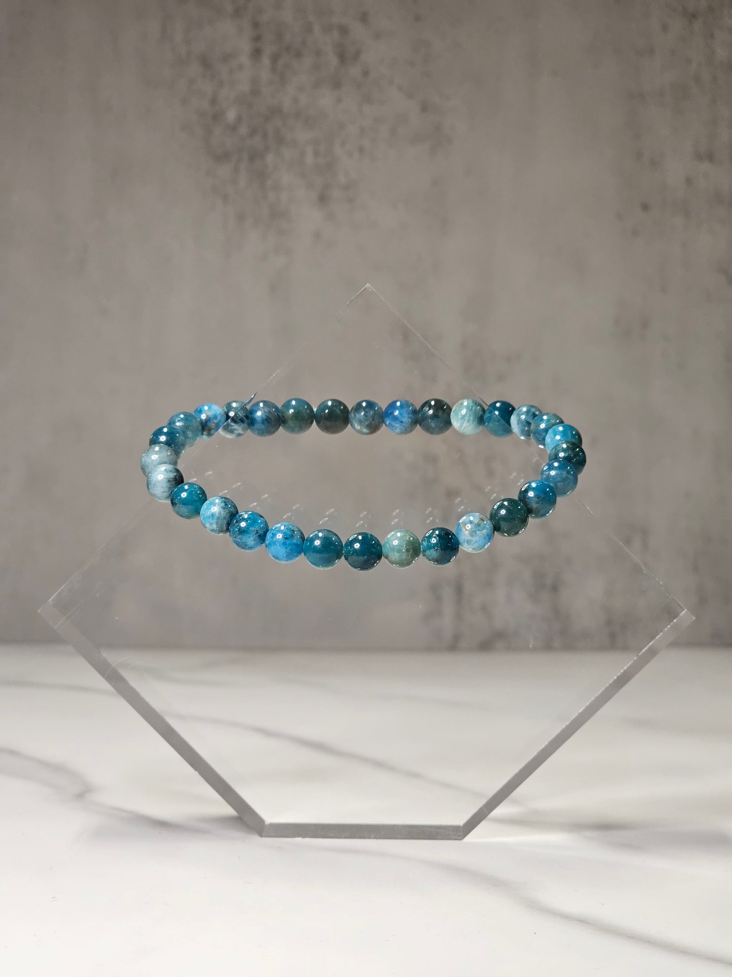 Blue Apatite Stretchy Bracelet