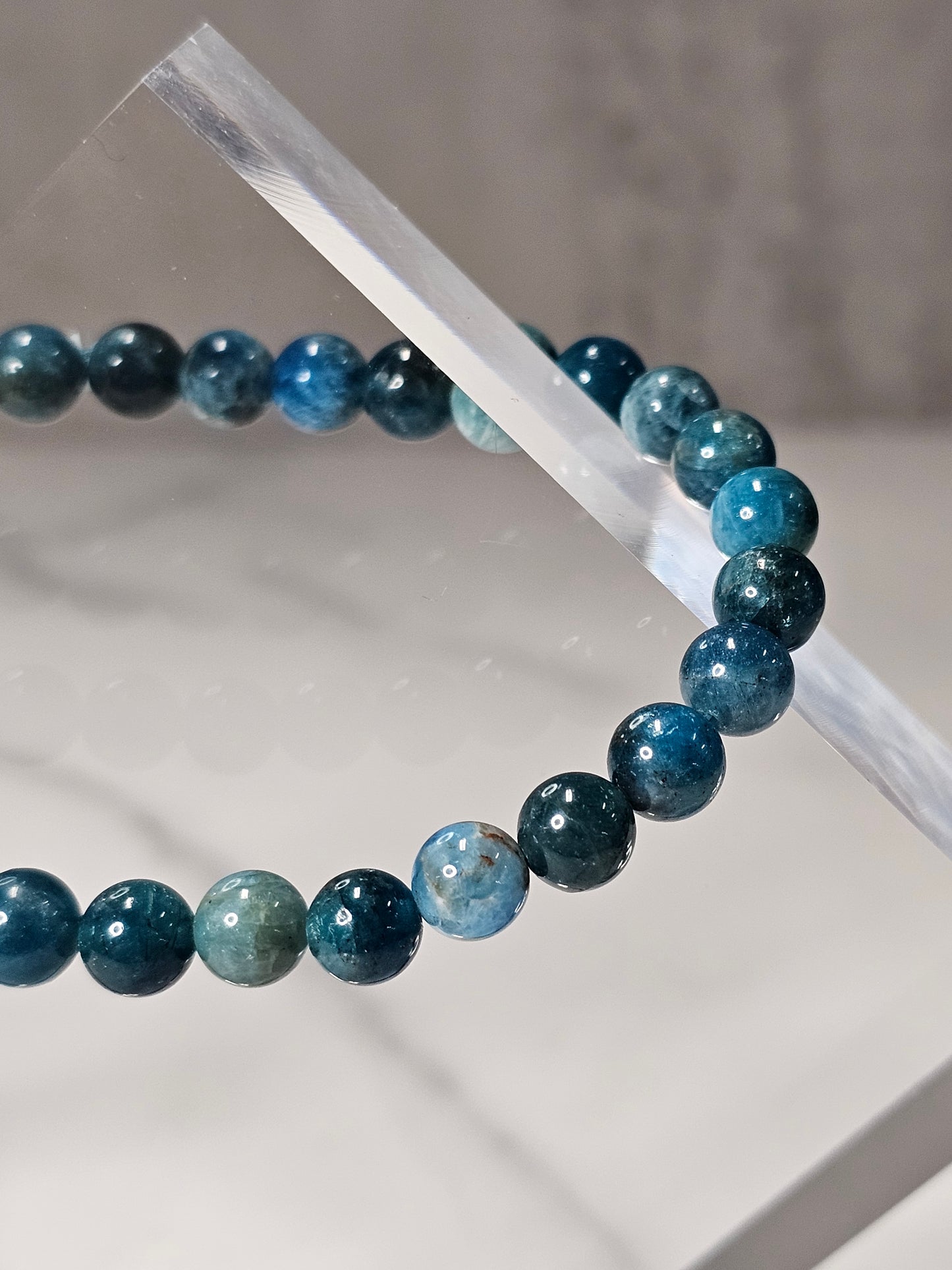 Blue Apatite Stretchy Bracelet