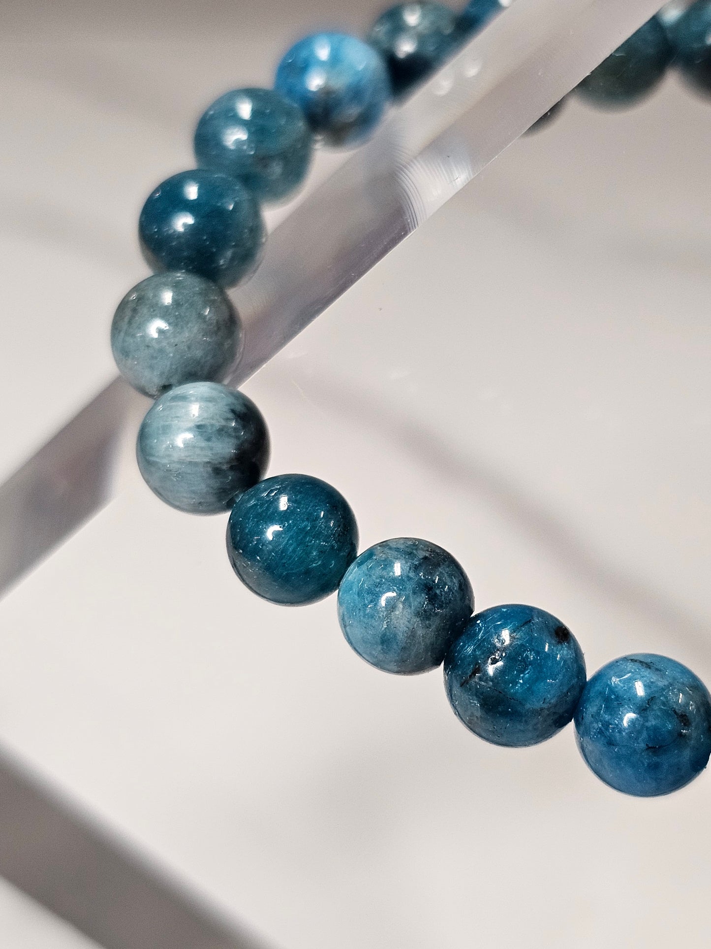 Blue Apatite Stretchy Bracelet