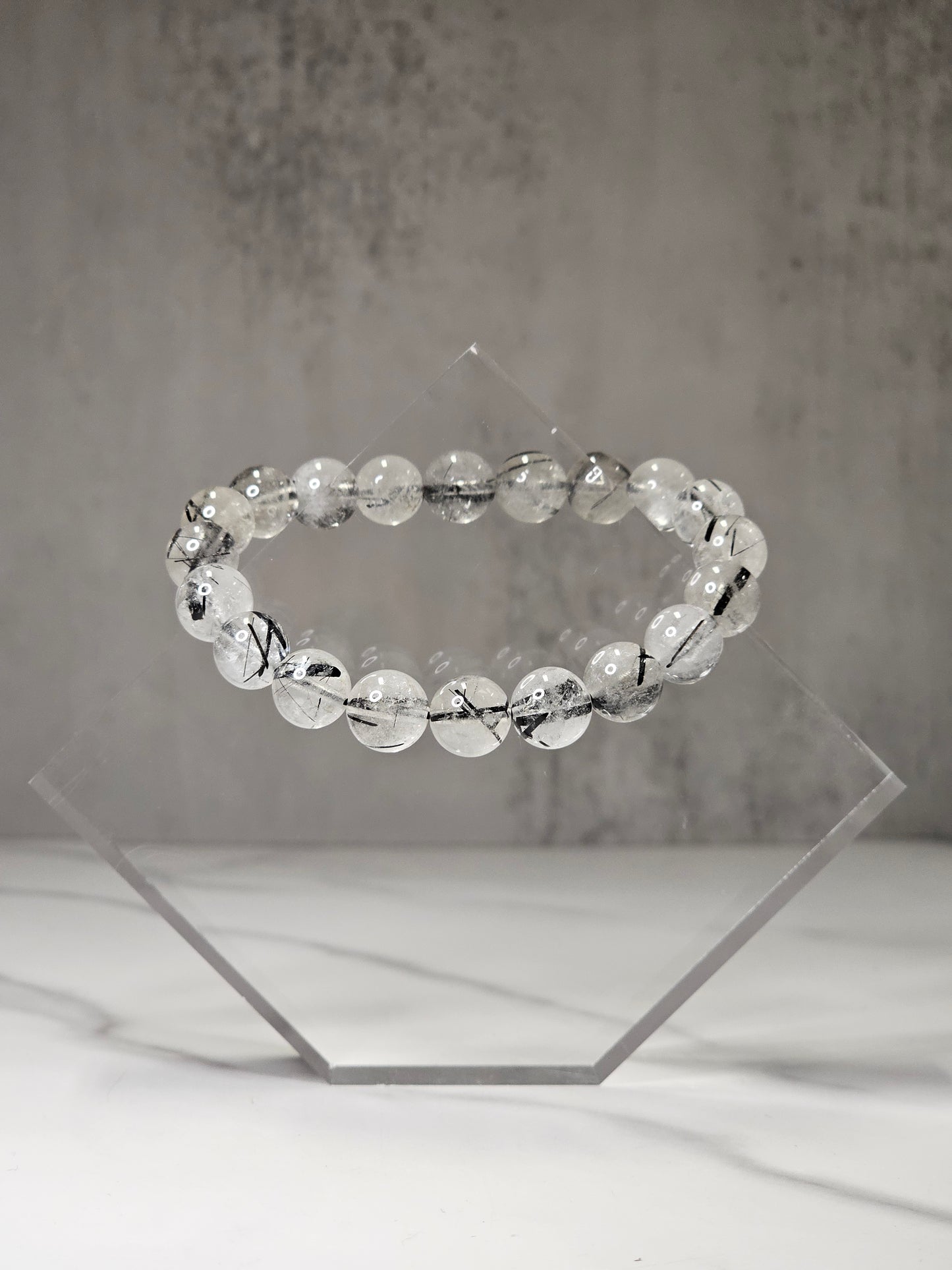 Tourmalinated Quartz Stretchy Bracelet