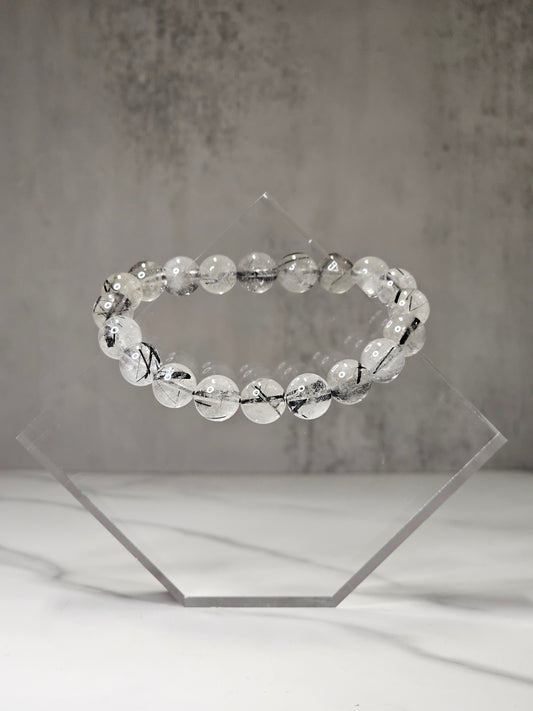 Tourmalinated Quartz Stretchy Bracelet