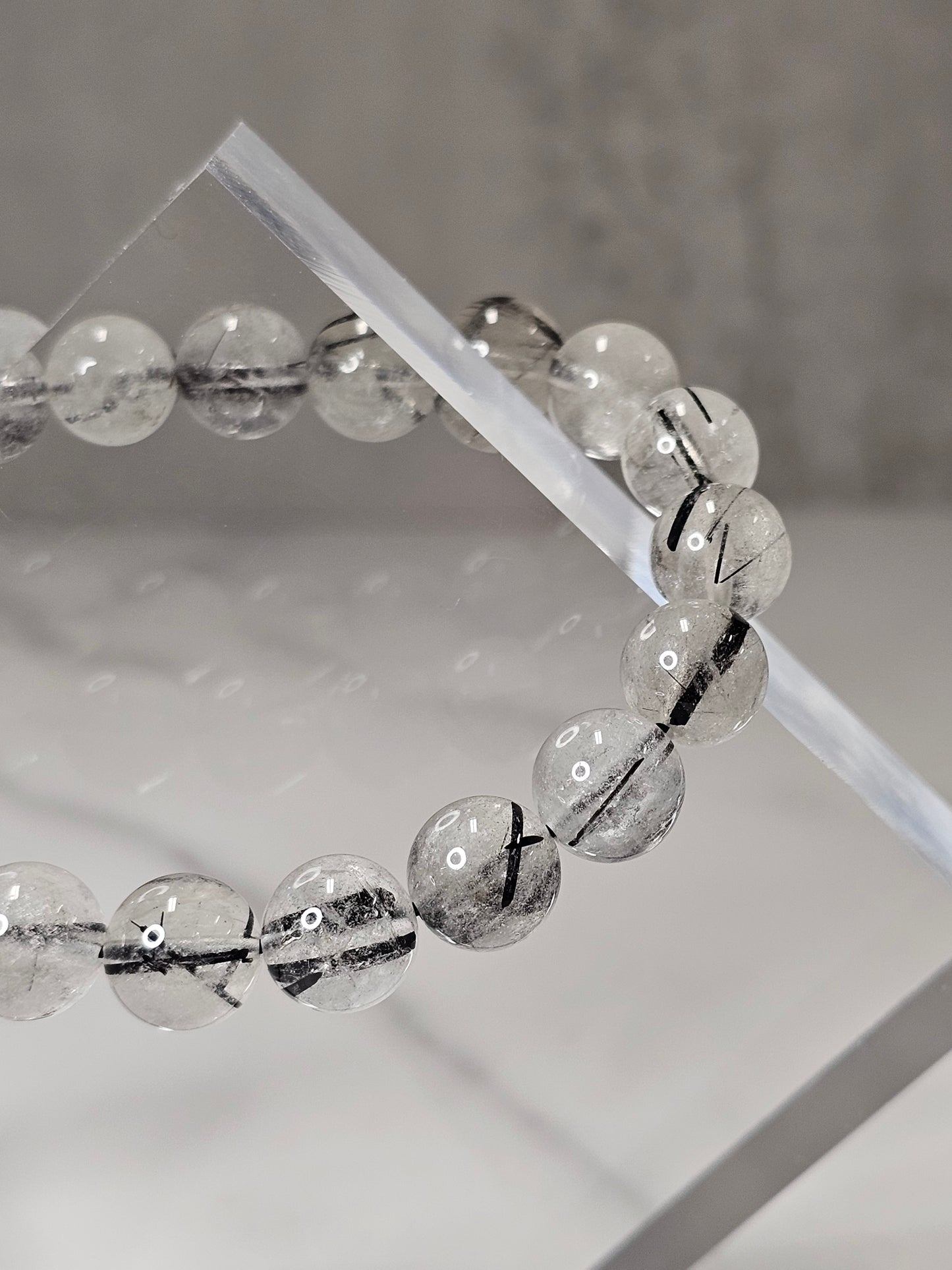 Tourmalinated Quartz Stretchy Bracelet