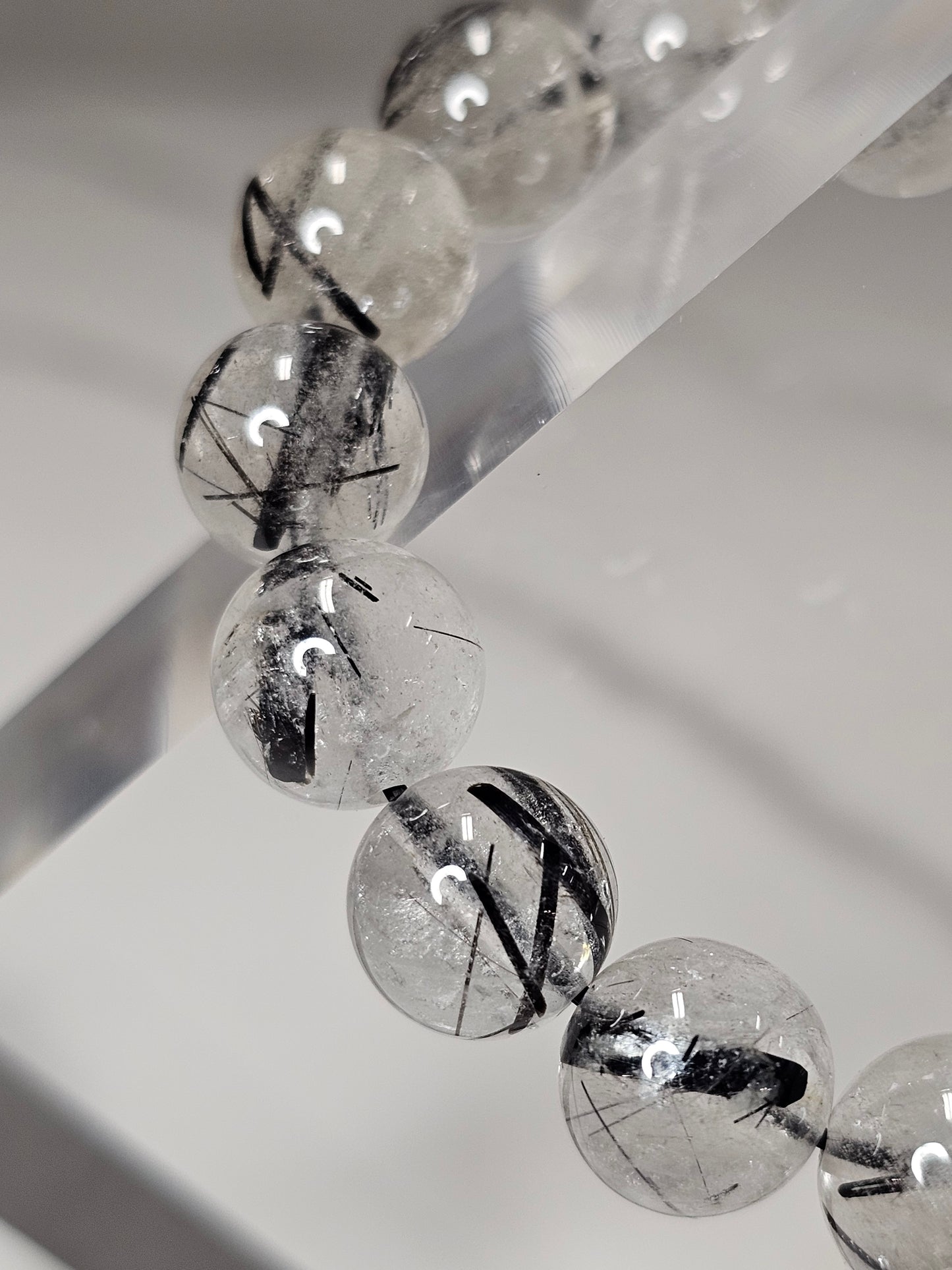 Tourmalinated Quartz Stretchy Bracelet