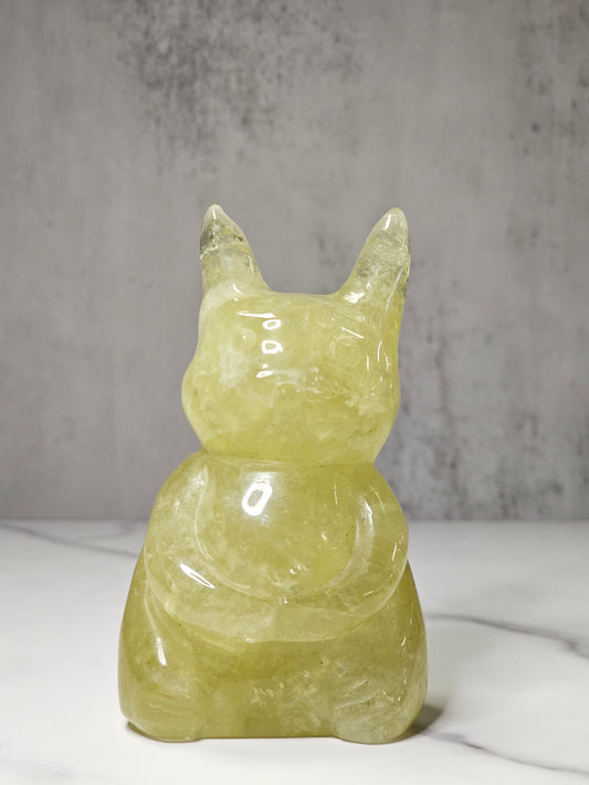 Citrine Pikachu Carving