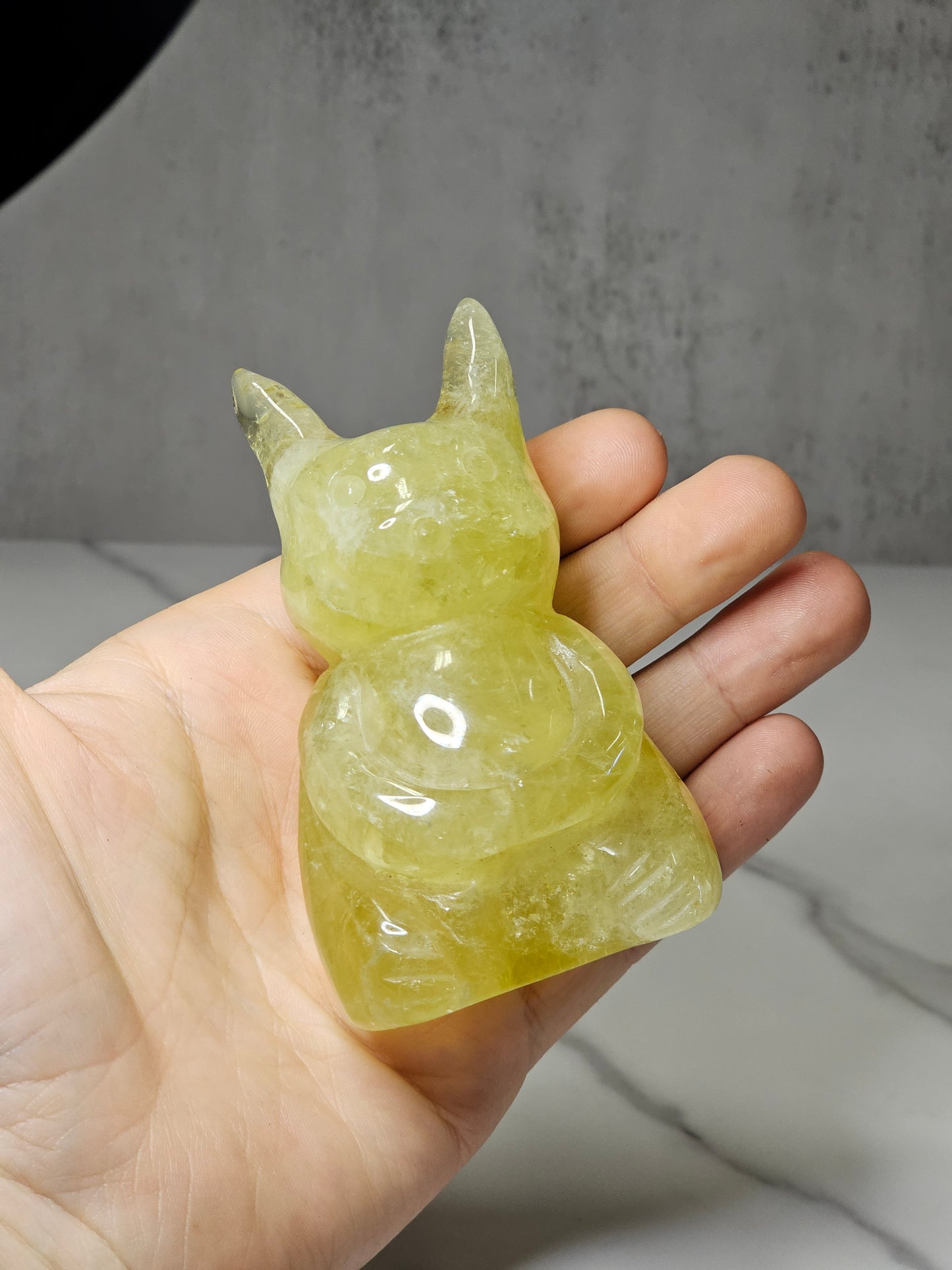 Citrine Pikachu Carving