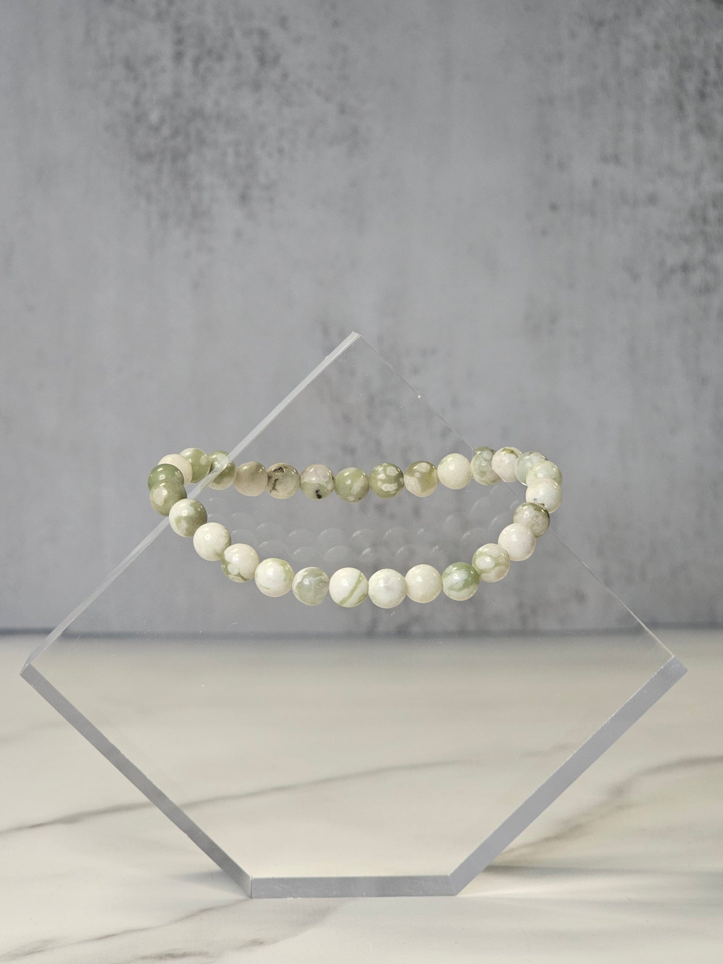 Lucky Jade Serpentine Stretchy Bracelet