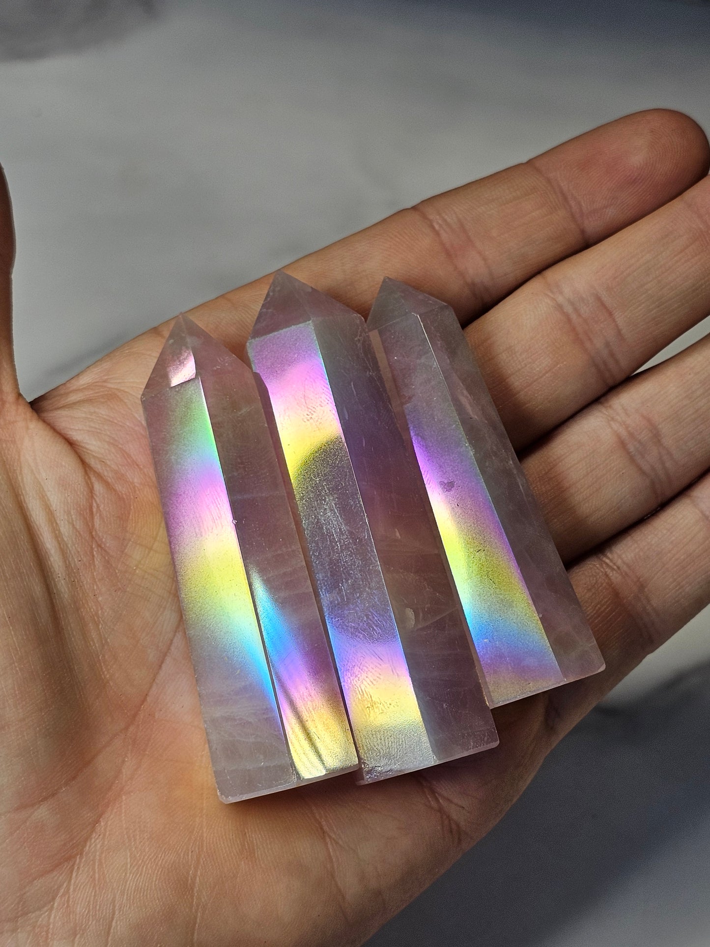 Aura Rose Quartz Tower