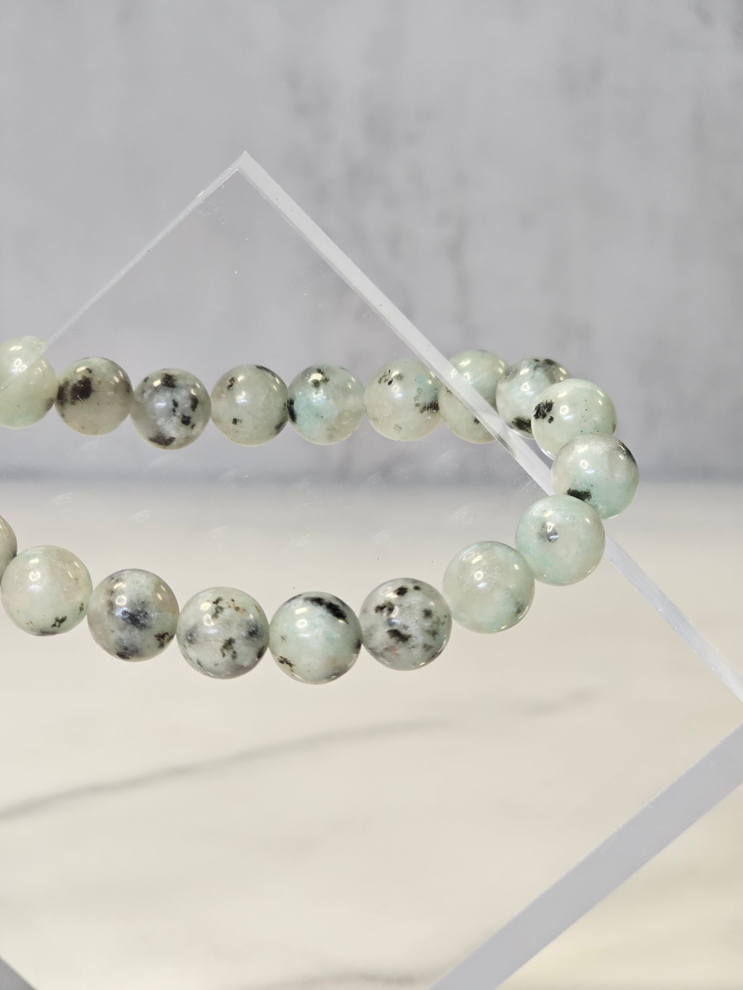 Kiwi Jasper Stretchy Bracelet