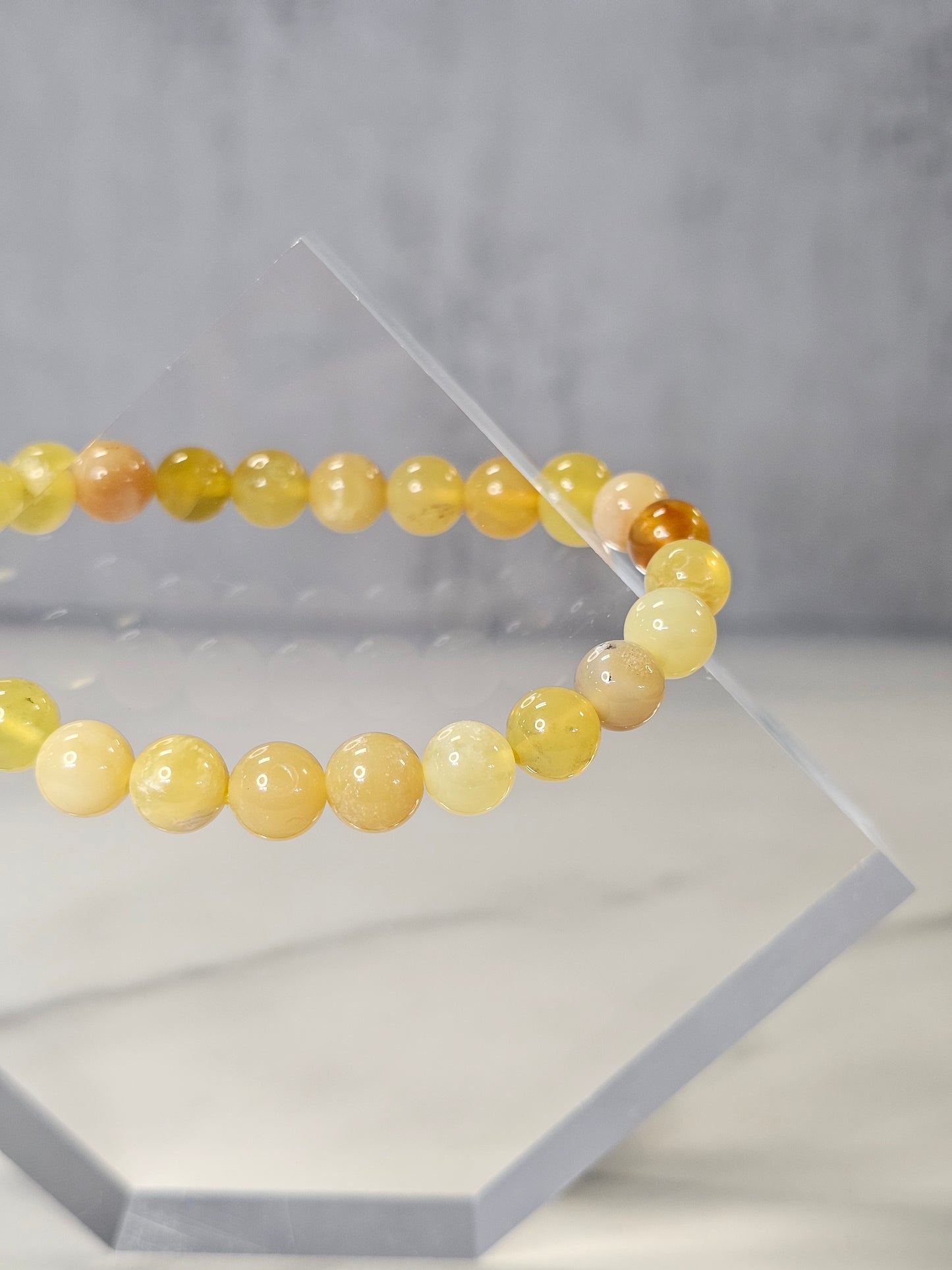 Yellow Agate Stretchy Bracelet