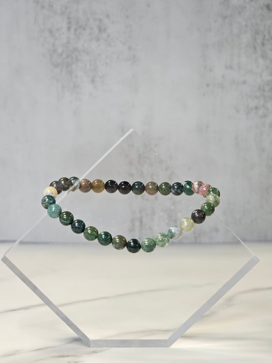 Indian Agate Stretchy Bracelet