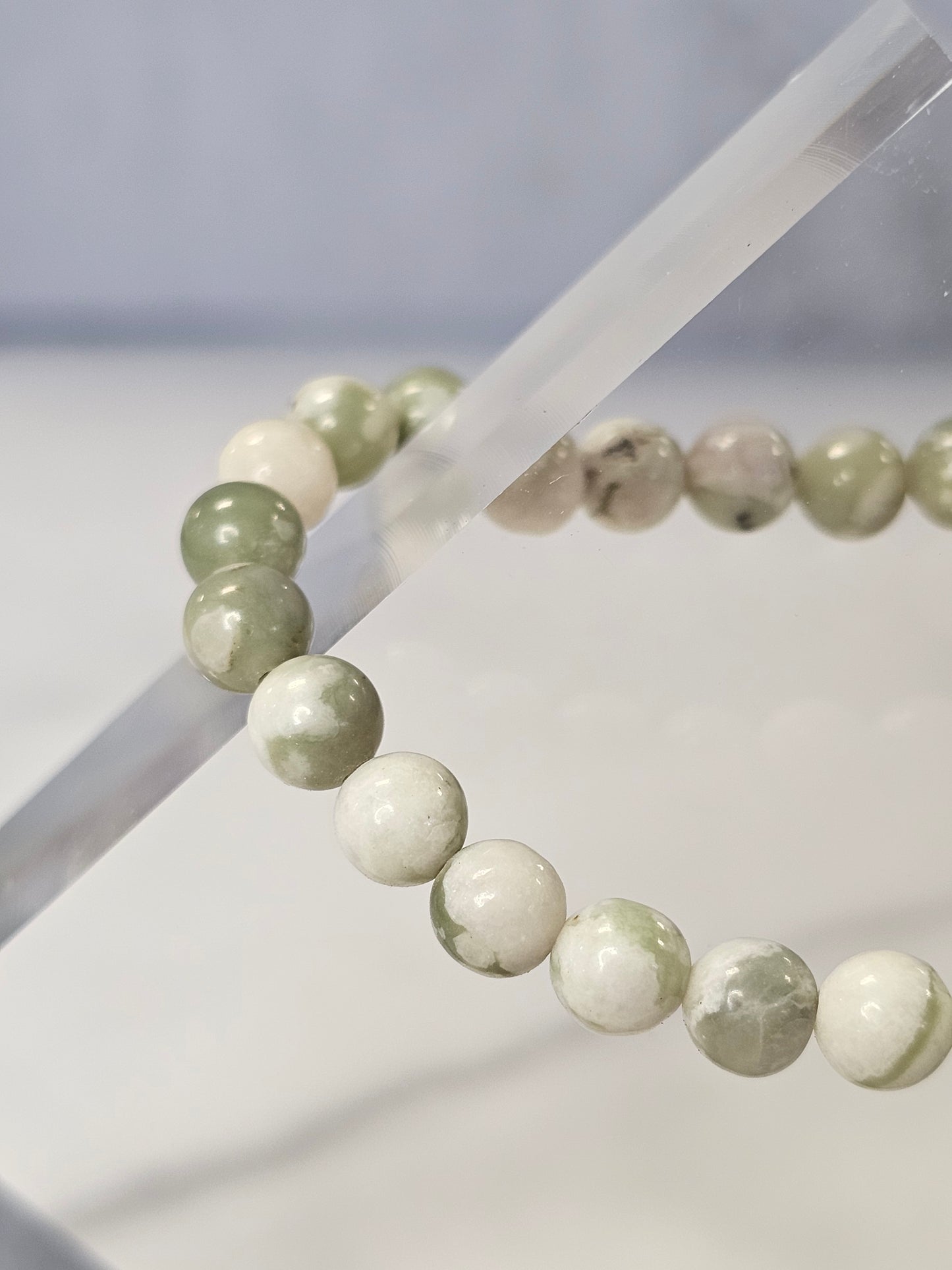 Lucky Jade Serpentine Stretchy Bracelet