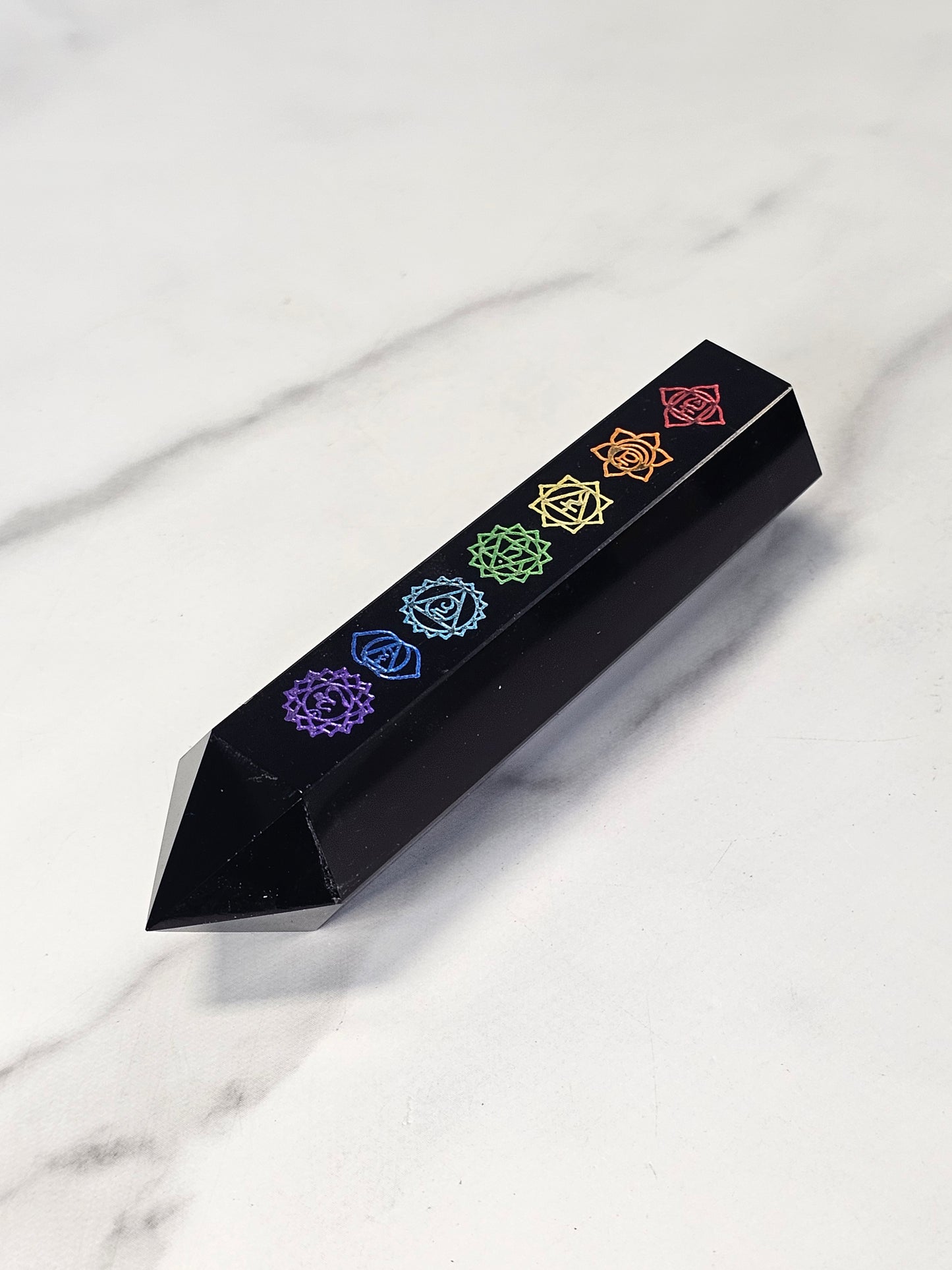 7 Chakra Obsidian Tower