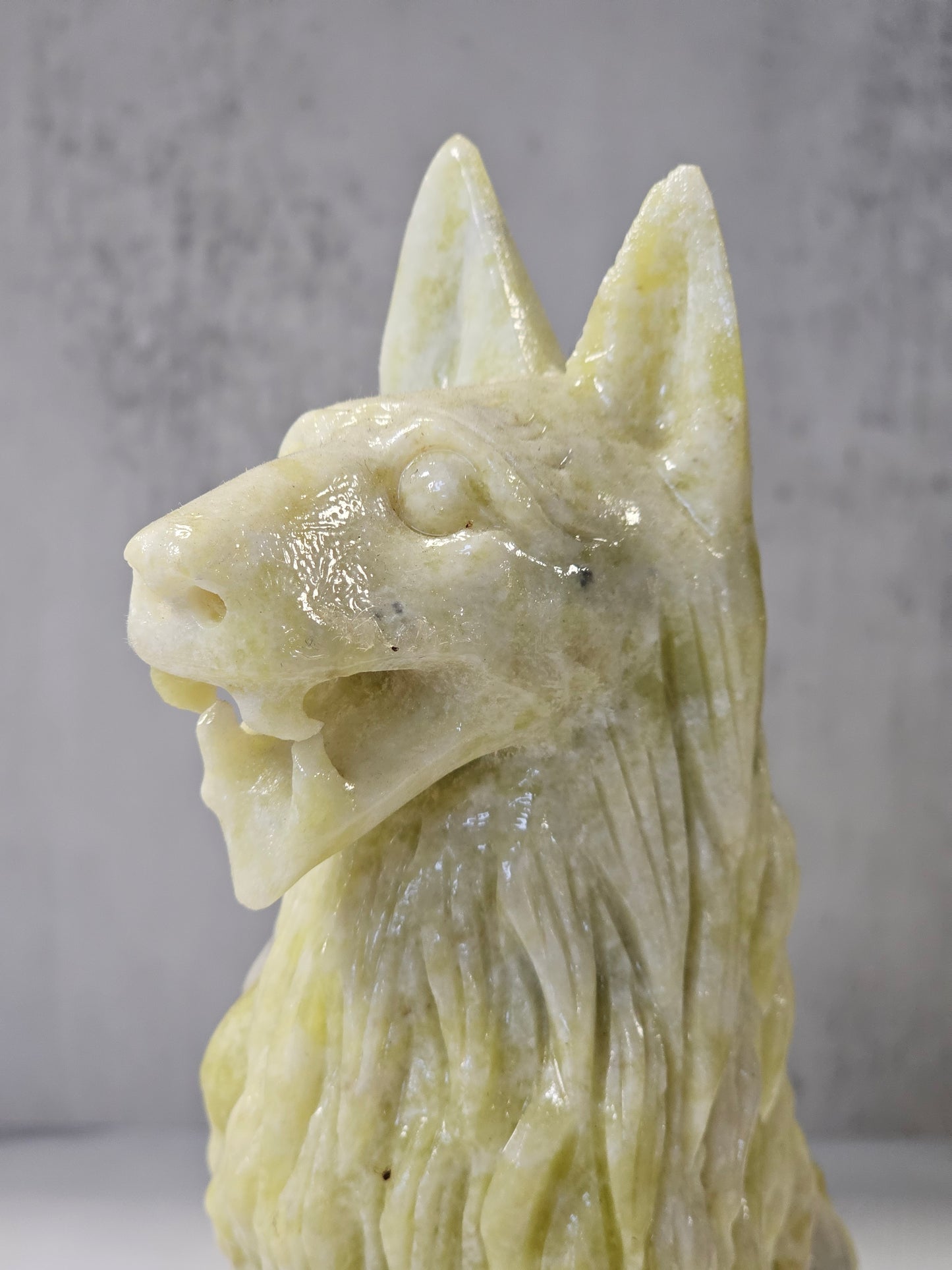 White Jade - Dog Carving