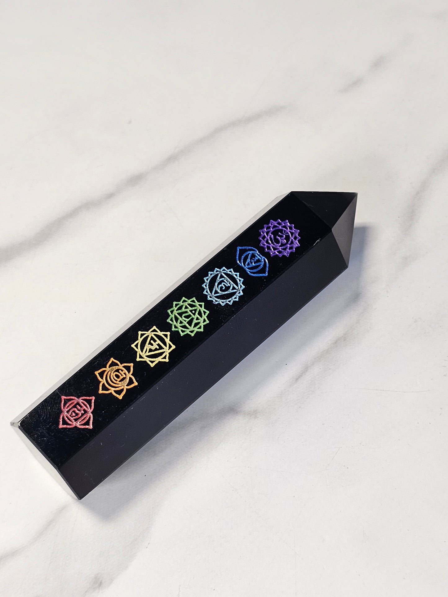 7 Chakra Obsidian Tower