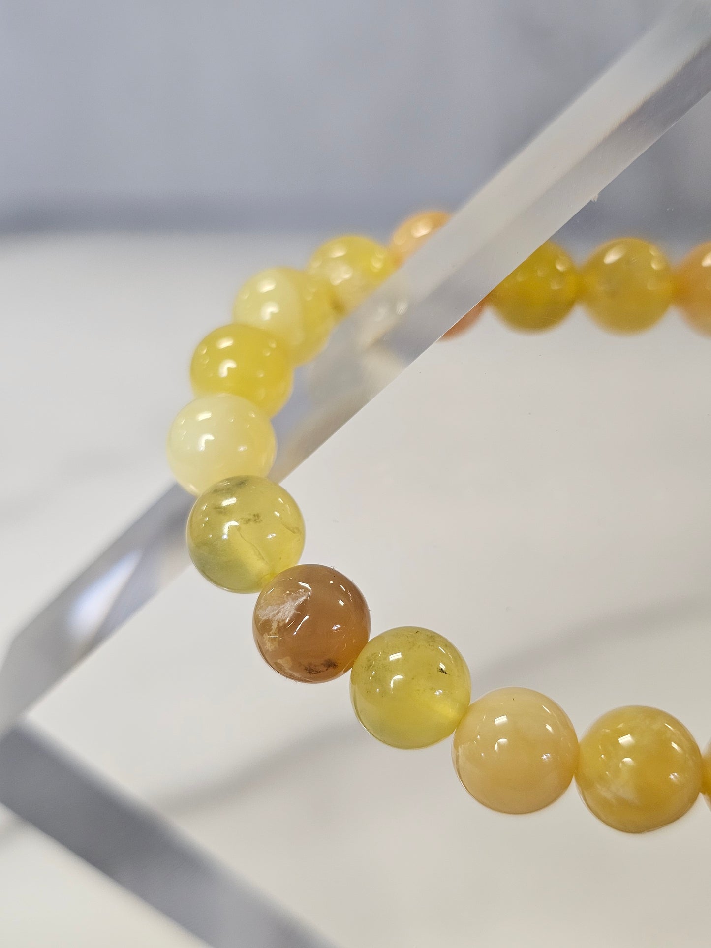 Yellow Agate Stretchy Bracelet