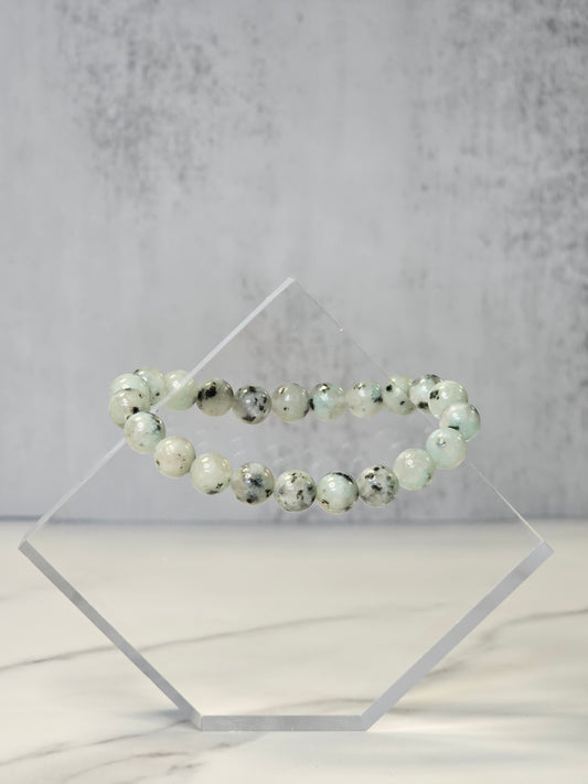 Kiwi Jasper Stretchy Bracelet