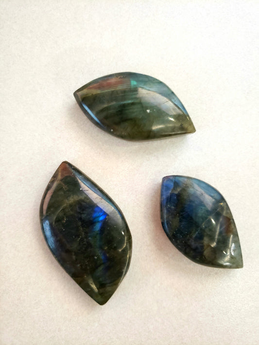 Labradorite Leaf Cabochon