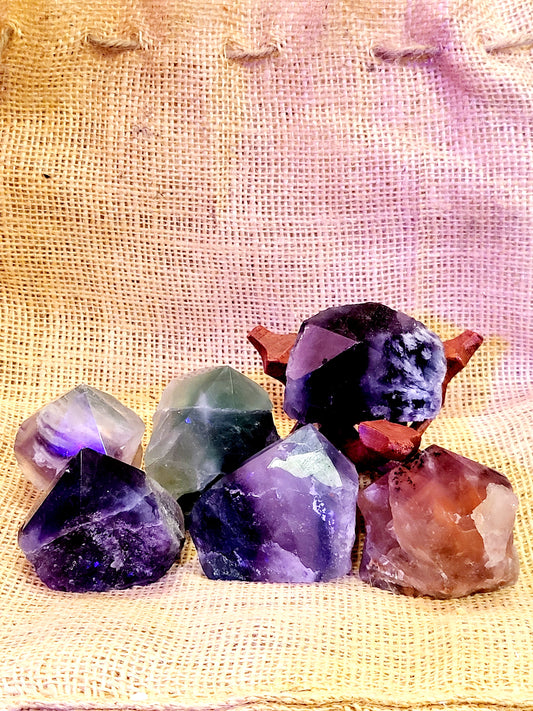 Polished Top Fluorite Point