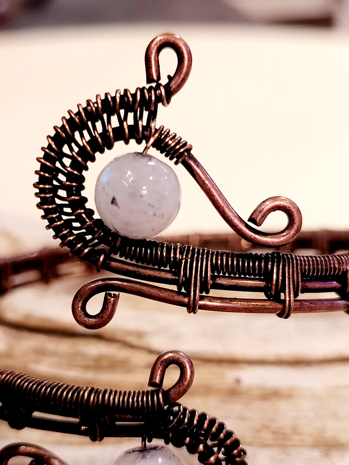 Quartz Wire Wrapped Bracelet