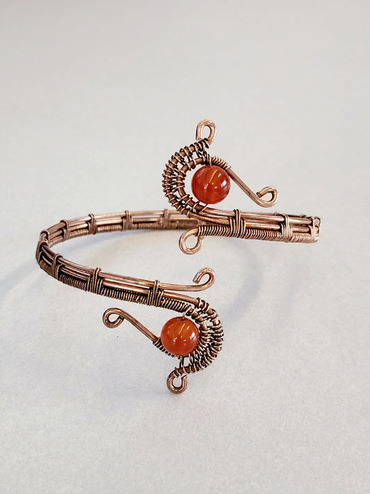 Carnelian Wire Wrapped Bracelet
