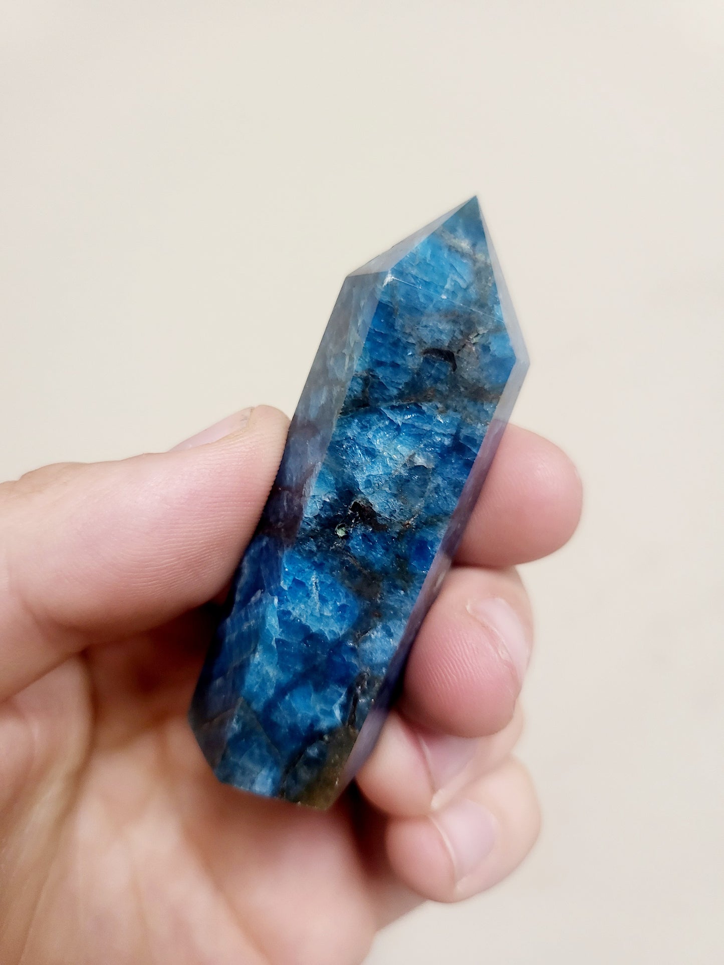 Blue Apatite Point
