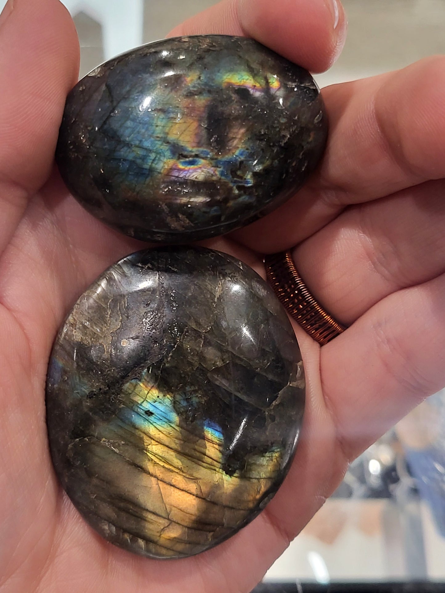 Labradorite Palm Stones
