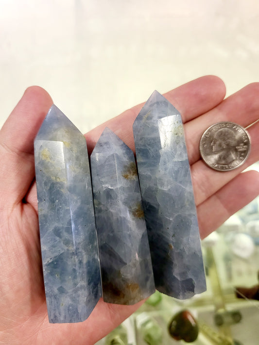 Blue Calcite Tower