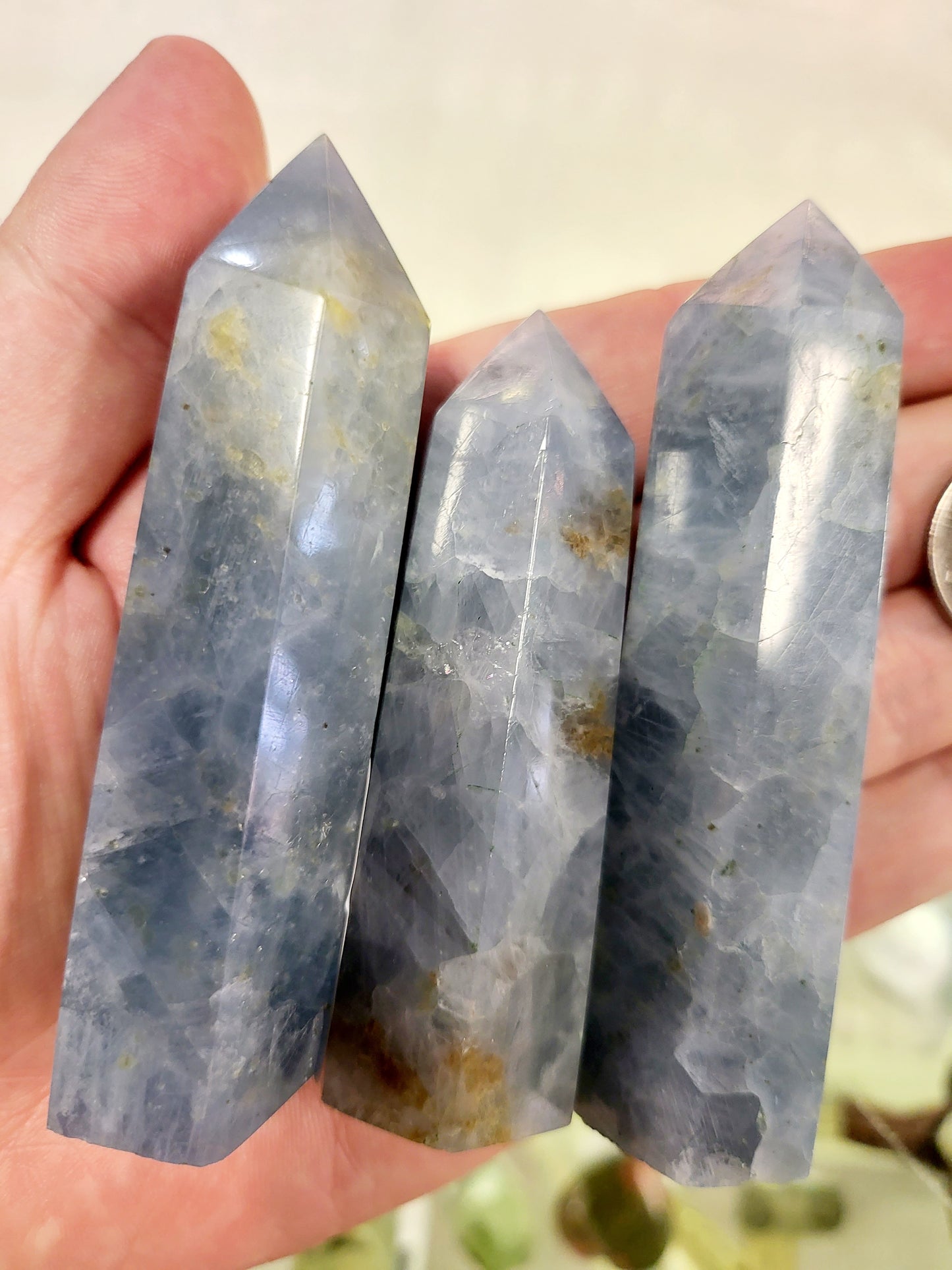 Blue Calcite Tower