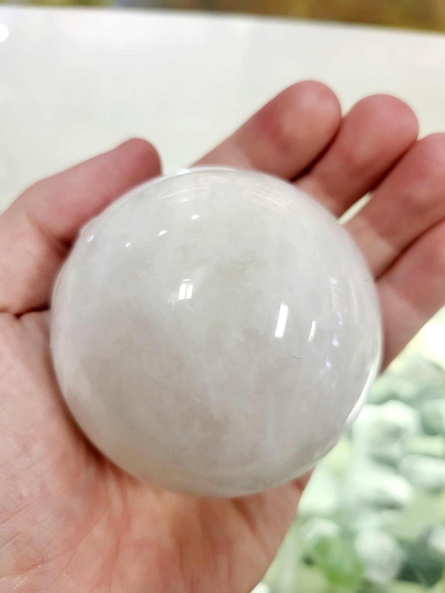 White Quartz Sphere