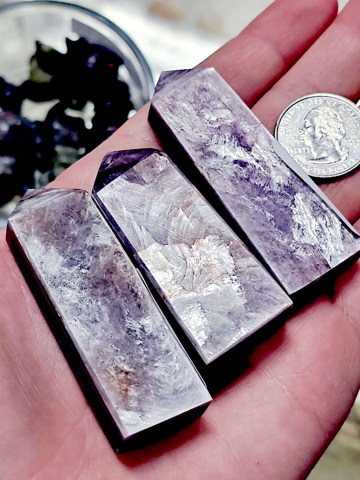 Purple Mica Tower 4 Sided