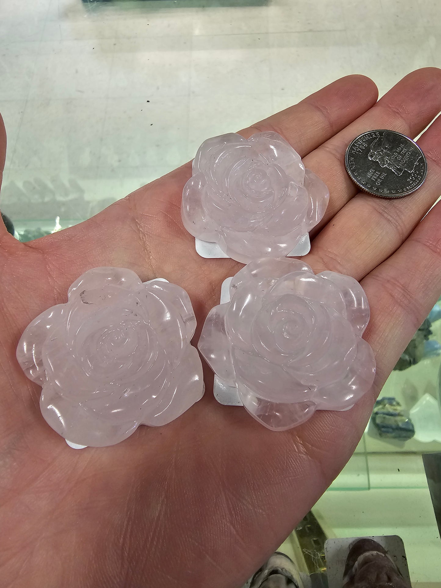 Rose Quartz Flower