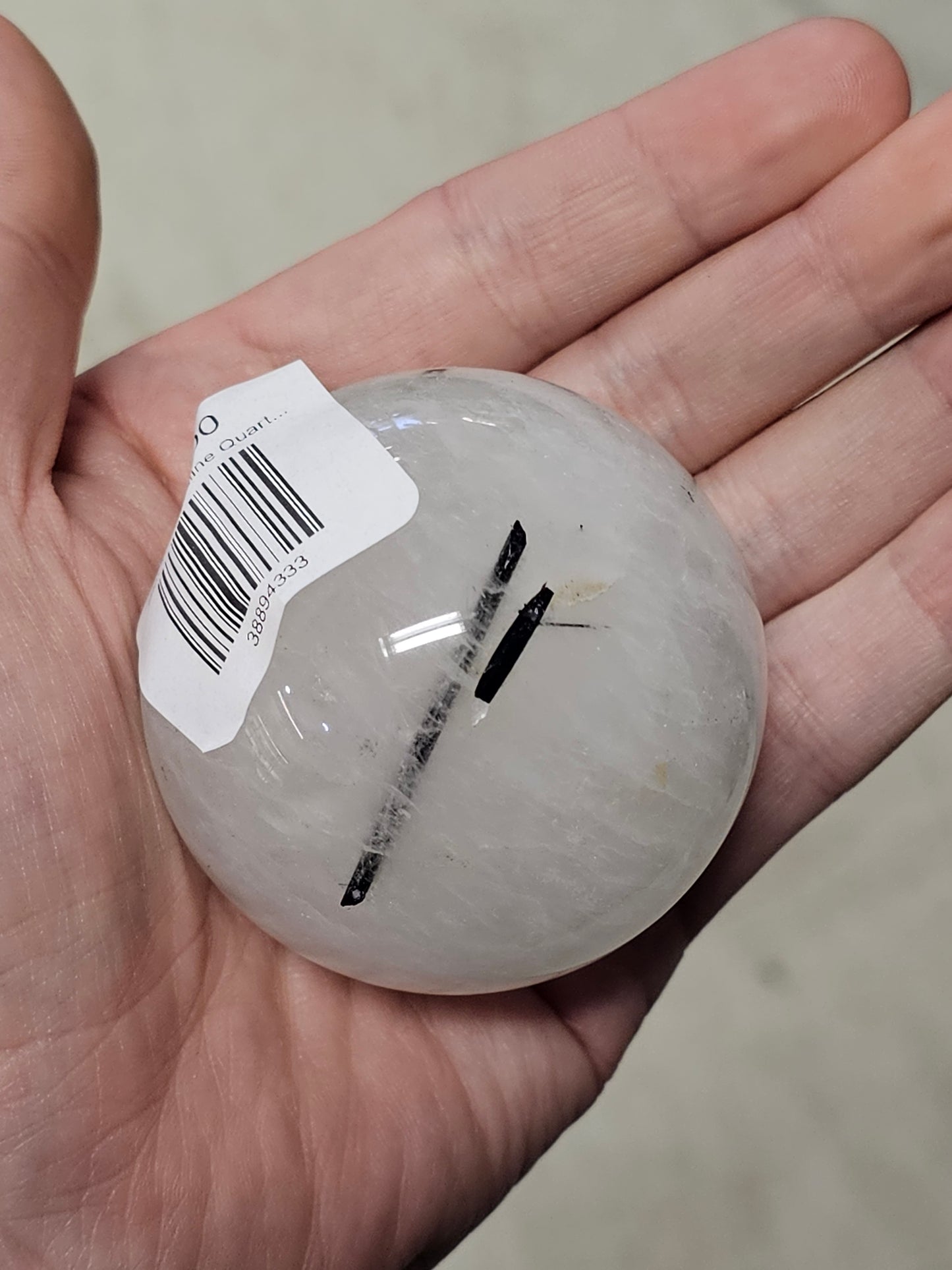 Black Tourmaline Quartz Sphere