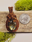 Labradorite and Copper Wire Wrapped Necklace Pendant