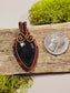 Labradorite and Copper Wire Wrapped Necklace Pendant