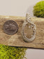 Gold Rutile Quartz and Silver Wire Wrapped Necklace Pendant