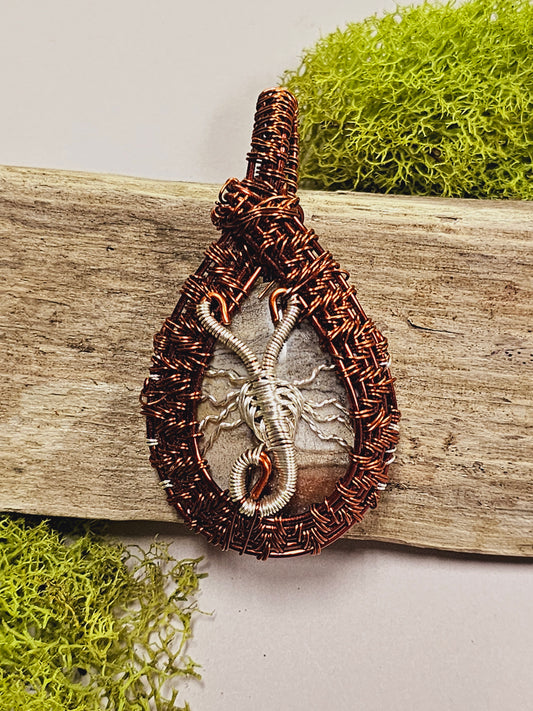 Scorpion Wire Wrapped Necklace Pendant