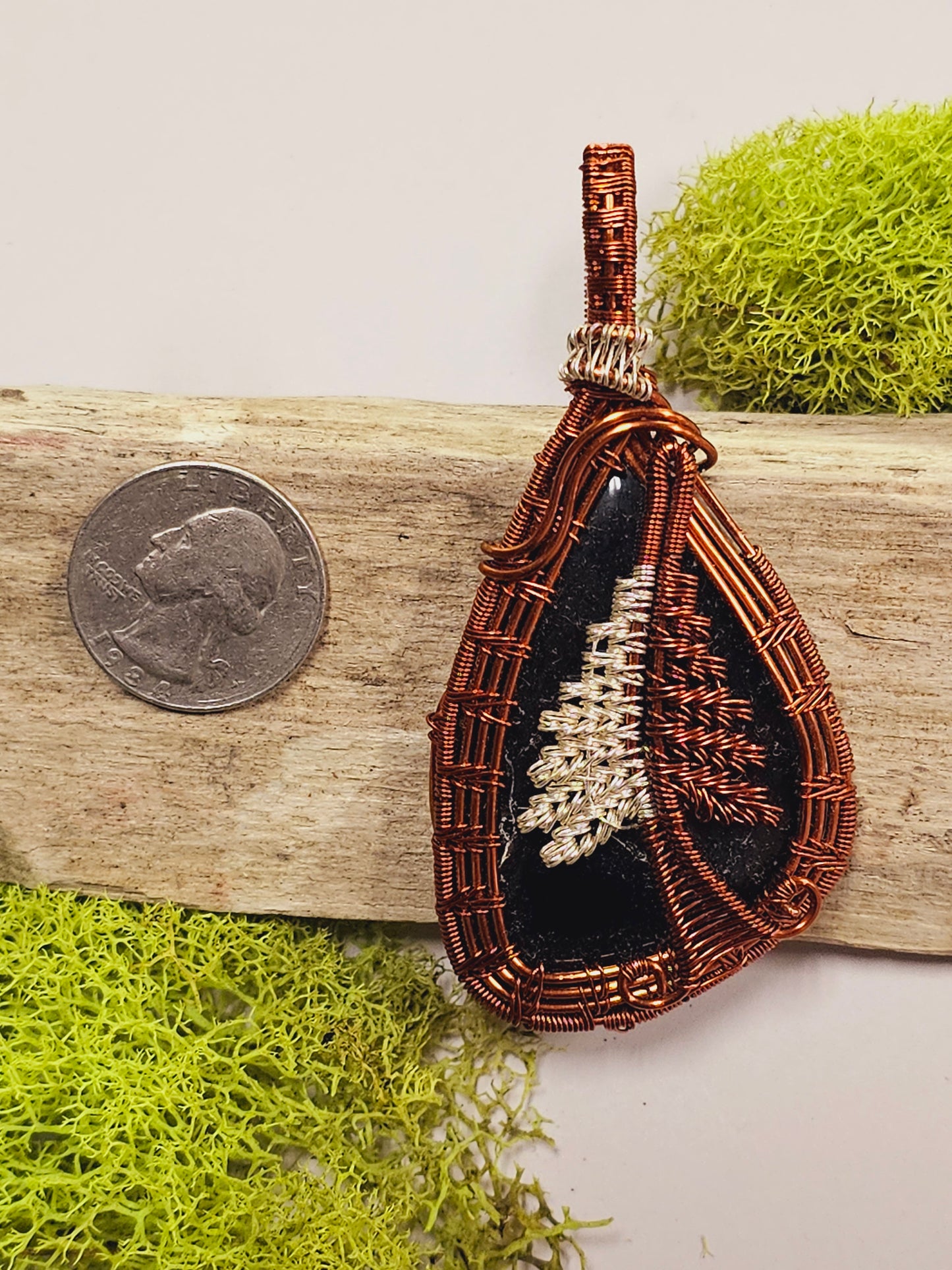 Tree Wire Wrapped Necklace Pendant