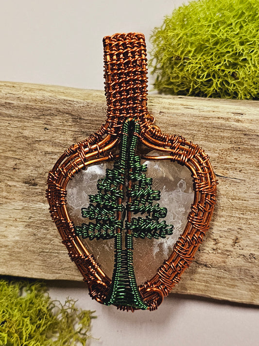 Tree Wire Wrapped Necklace Pendant