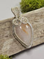 Rose Quartz and Silver Wire Wrapped Necklace Pendant