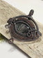 Labradorite Eye Wire Wrapped Necklace Pendant