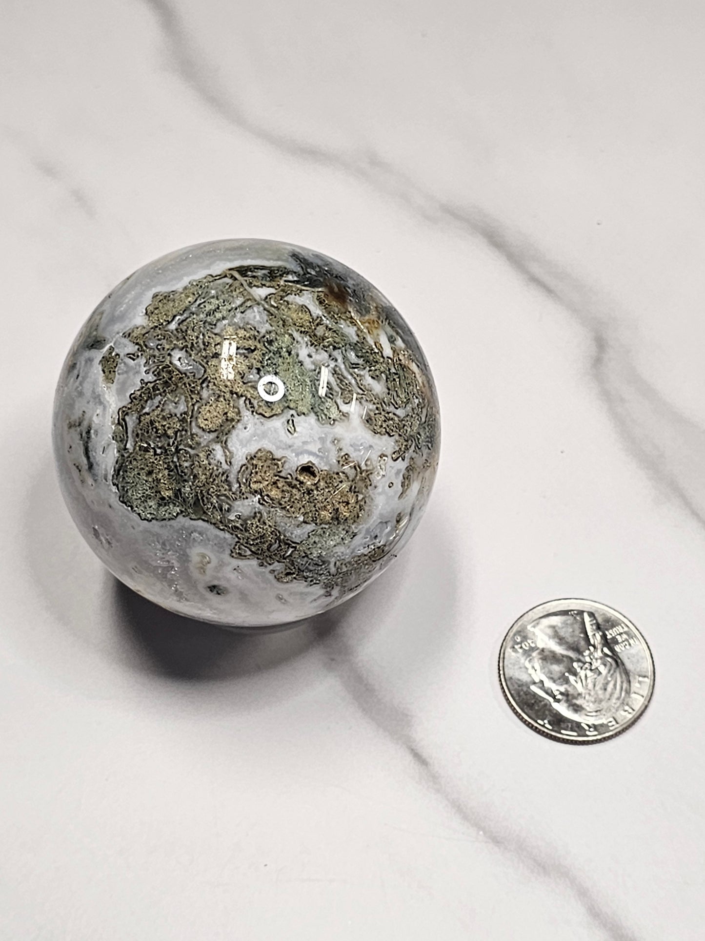 Moss Agate Sphere